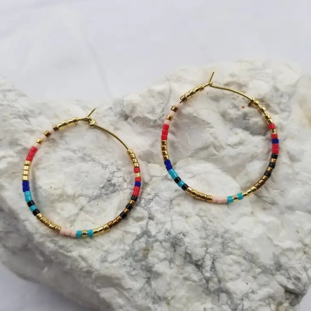Rainbow Boho Earrings